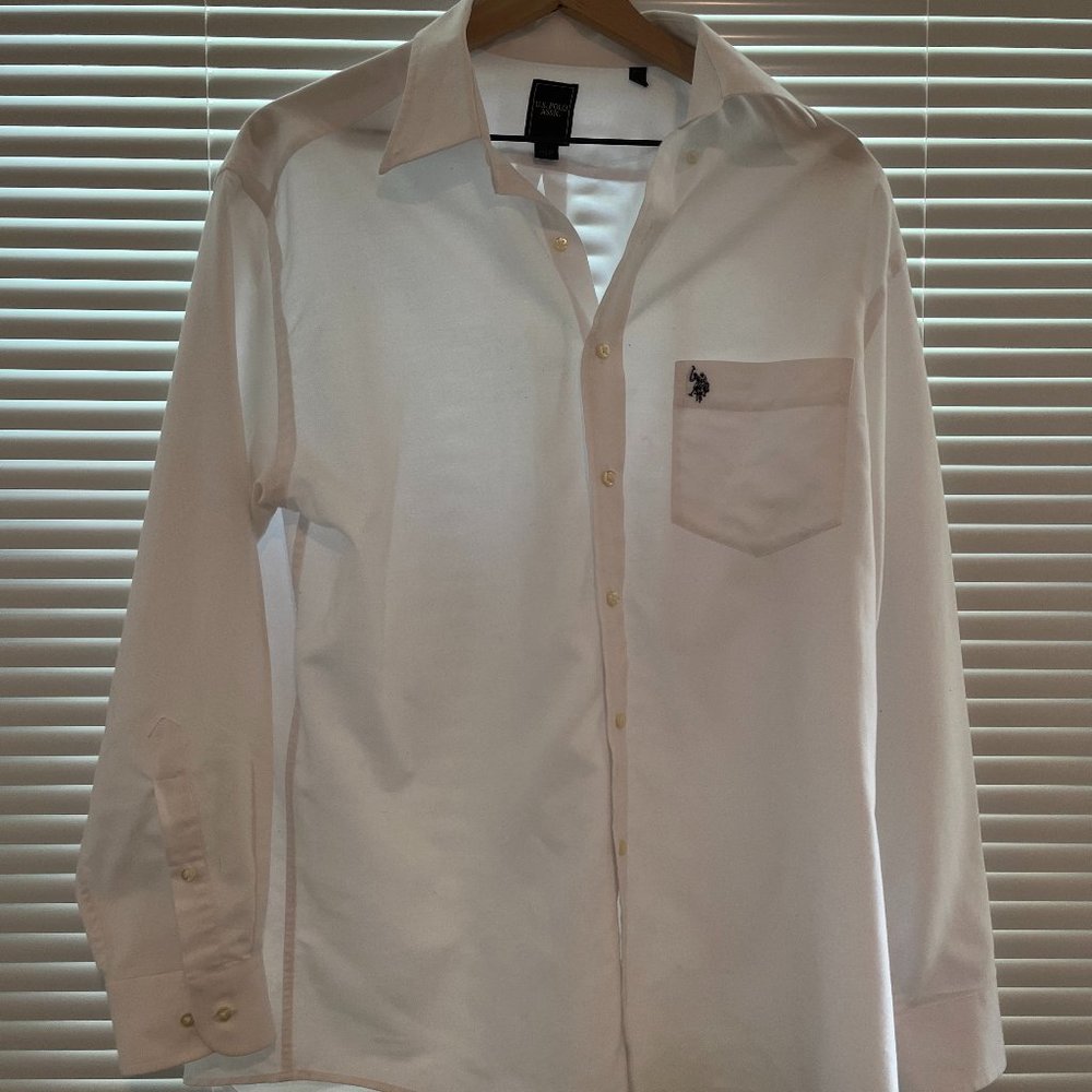 U.S. Polo Assn. Men’s Long-Sleeve Button-Down Shirt – Size 16 / Large